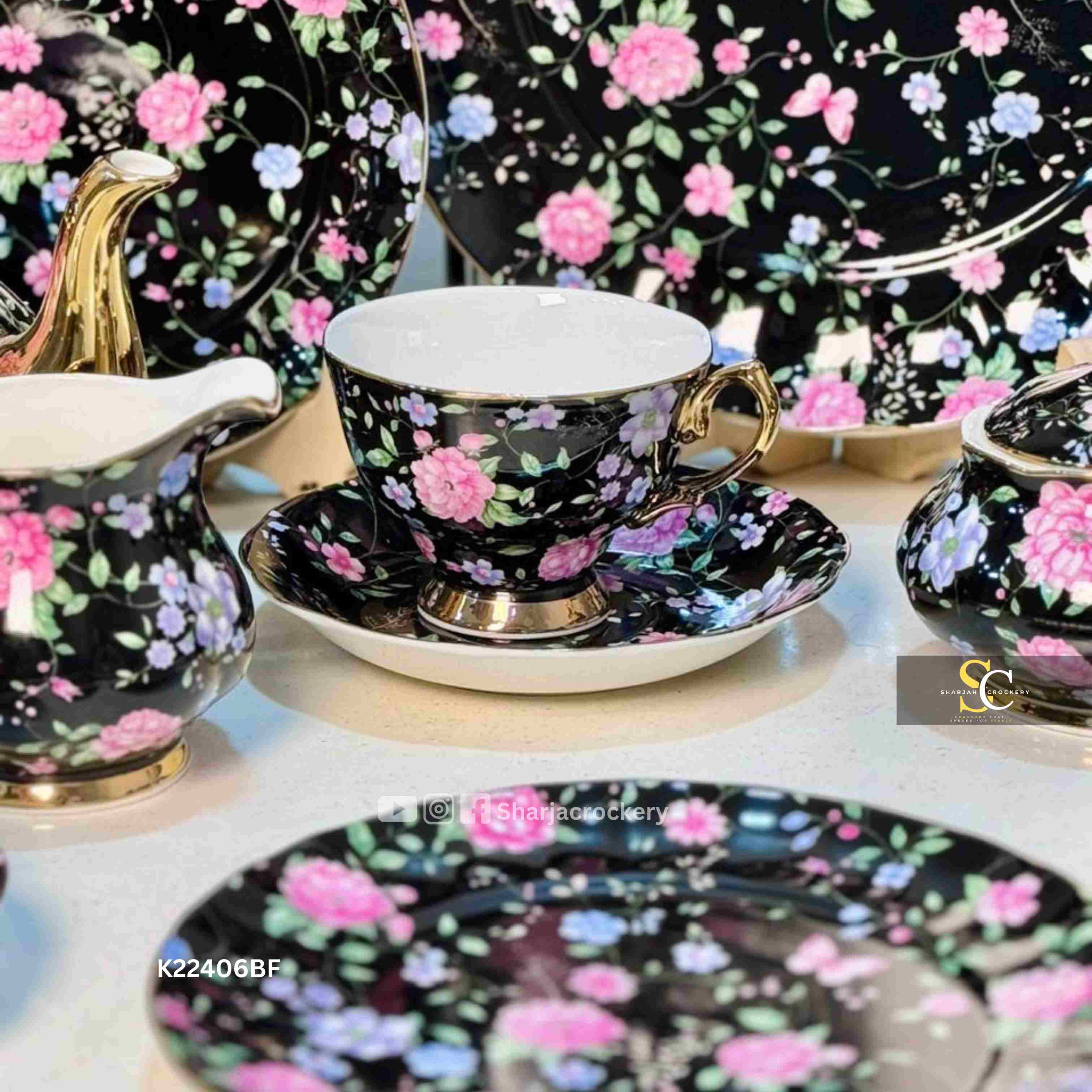 Royal Albart 24-Piece Floral High Tea Set Collection 🌸