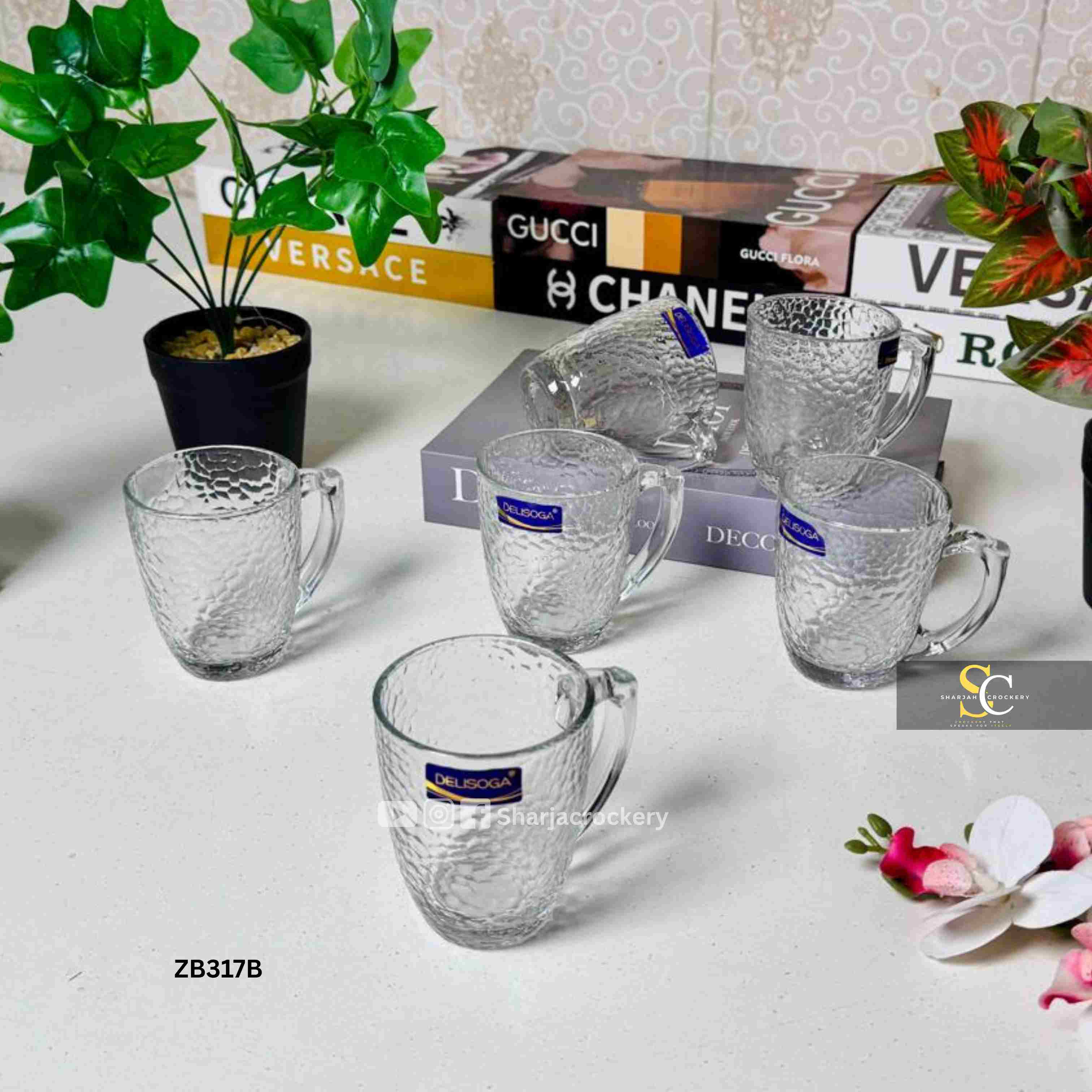 Premium Hammered & Diamond Cut Cups for Tea/Coffee