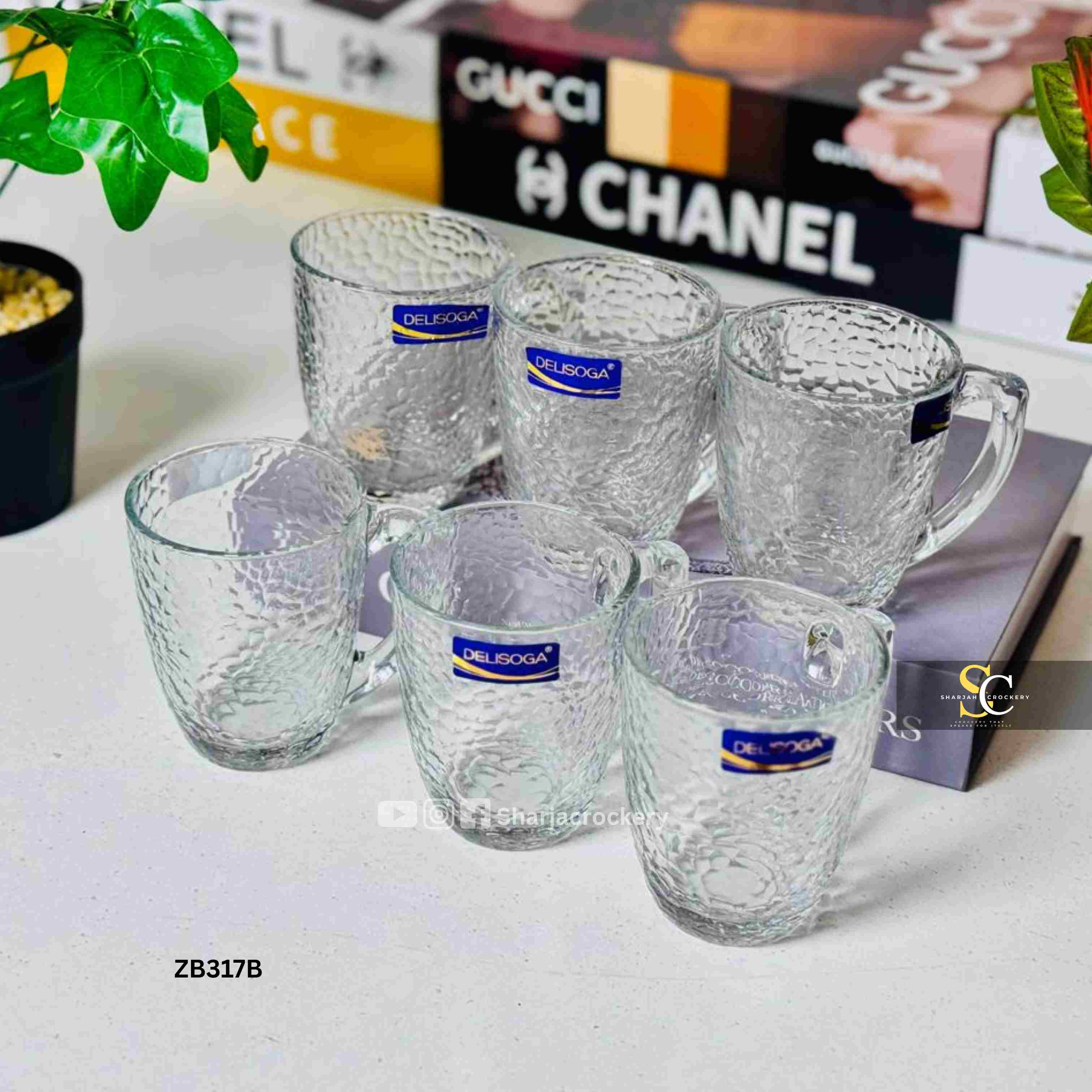 Premium Hammered & Diamond Cut Cups for Tea/Coffee