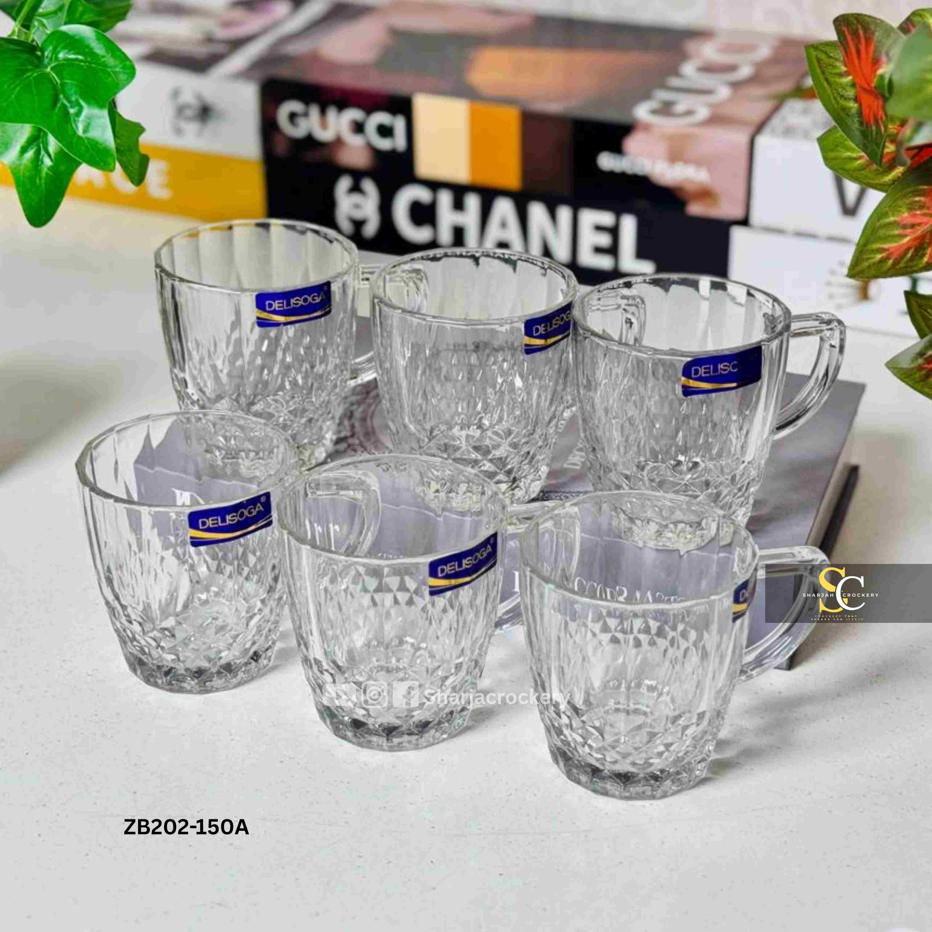 Premium Hammered & Diamond Cut Cups for Tea/Coffee