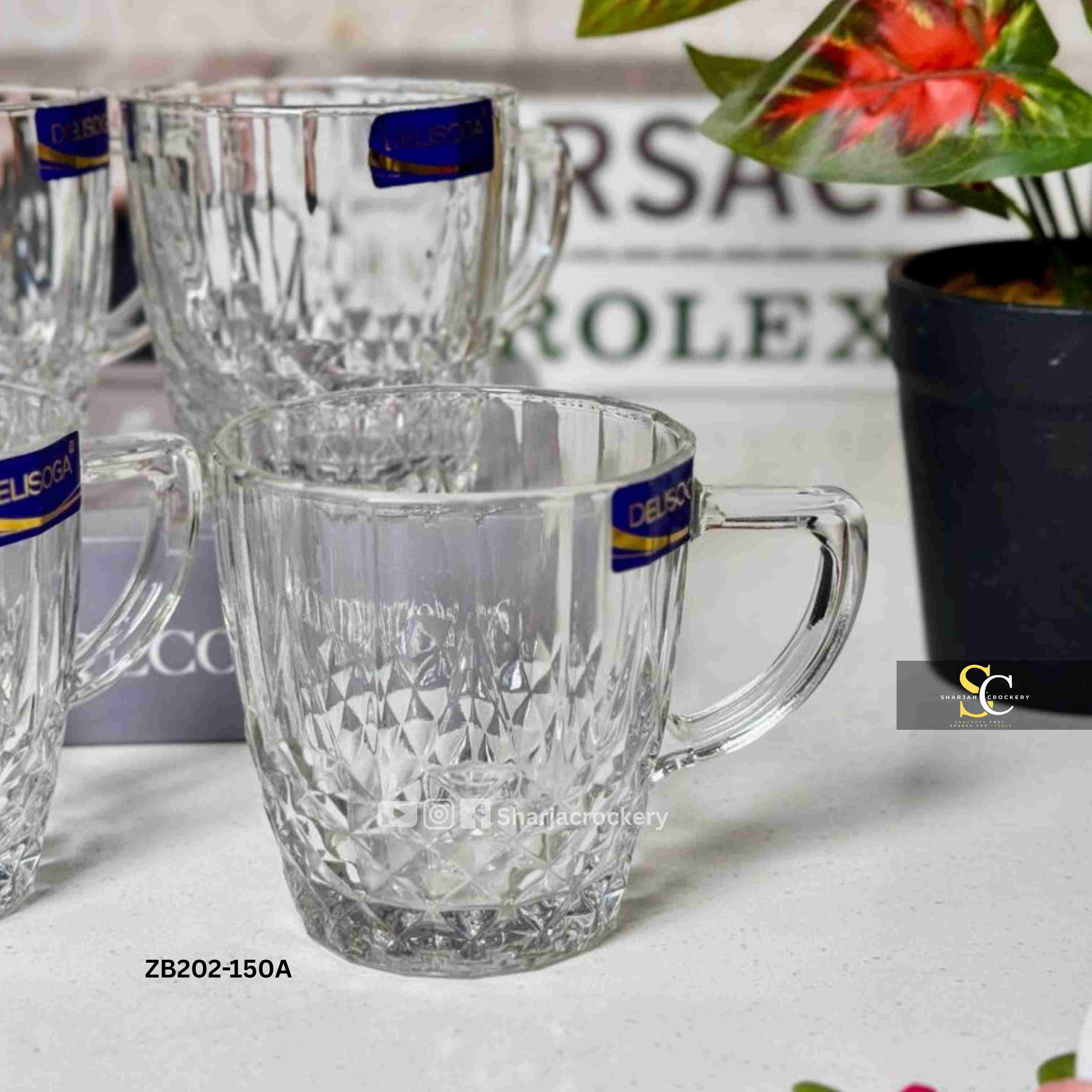 Premium Hammered & Diamond Cut Cups for Tea/Coffee