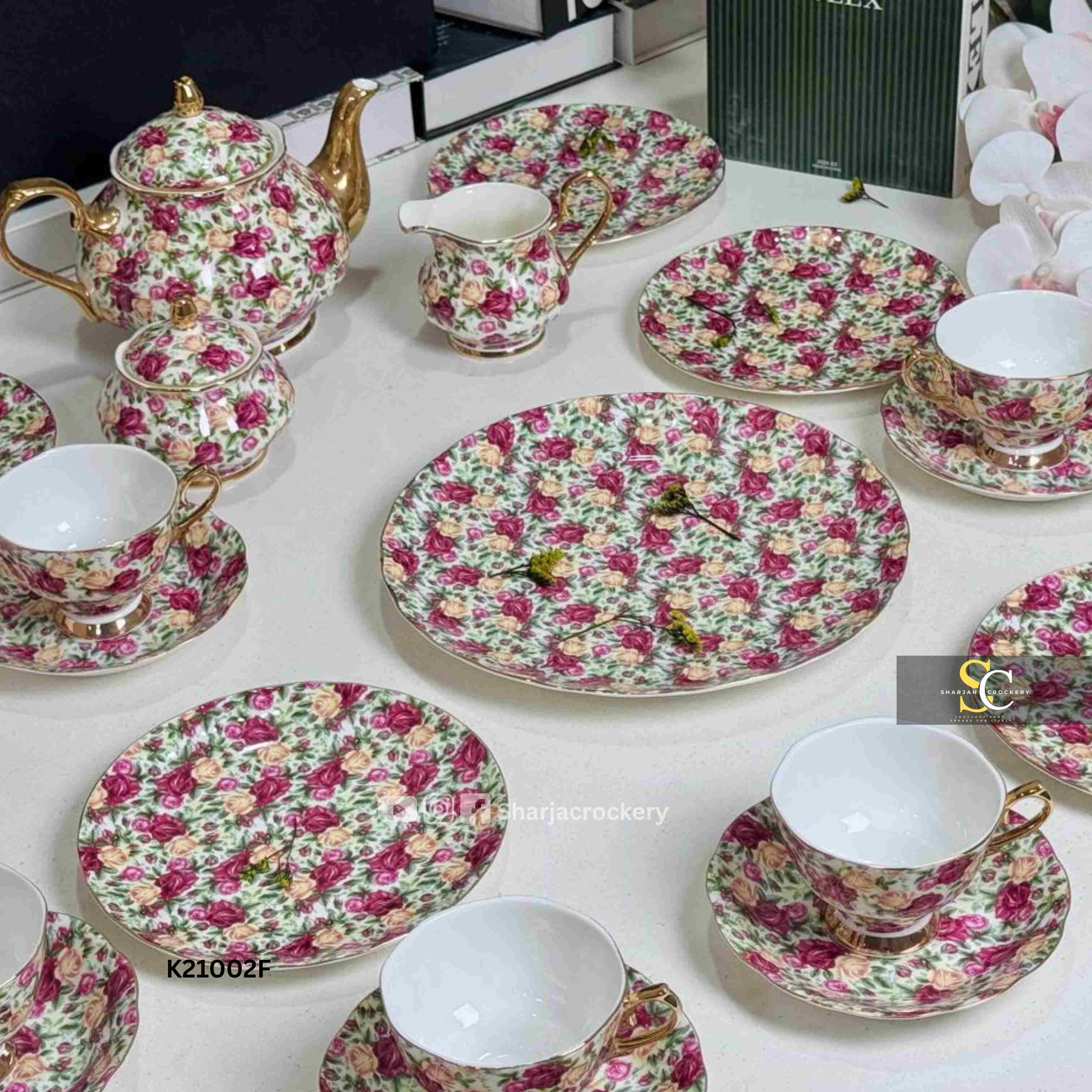 Royal Albart 24-Piece Floral High Tea Set Collection 🌸