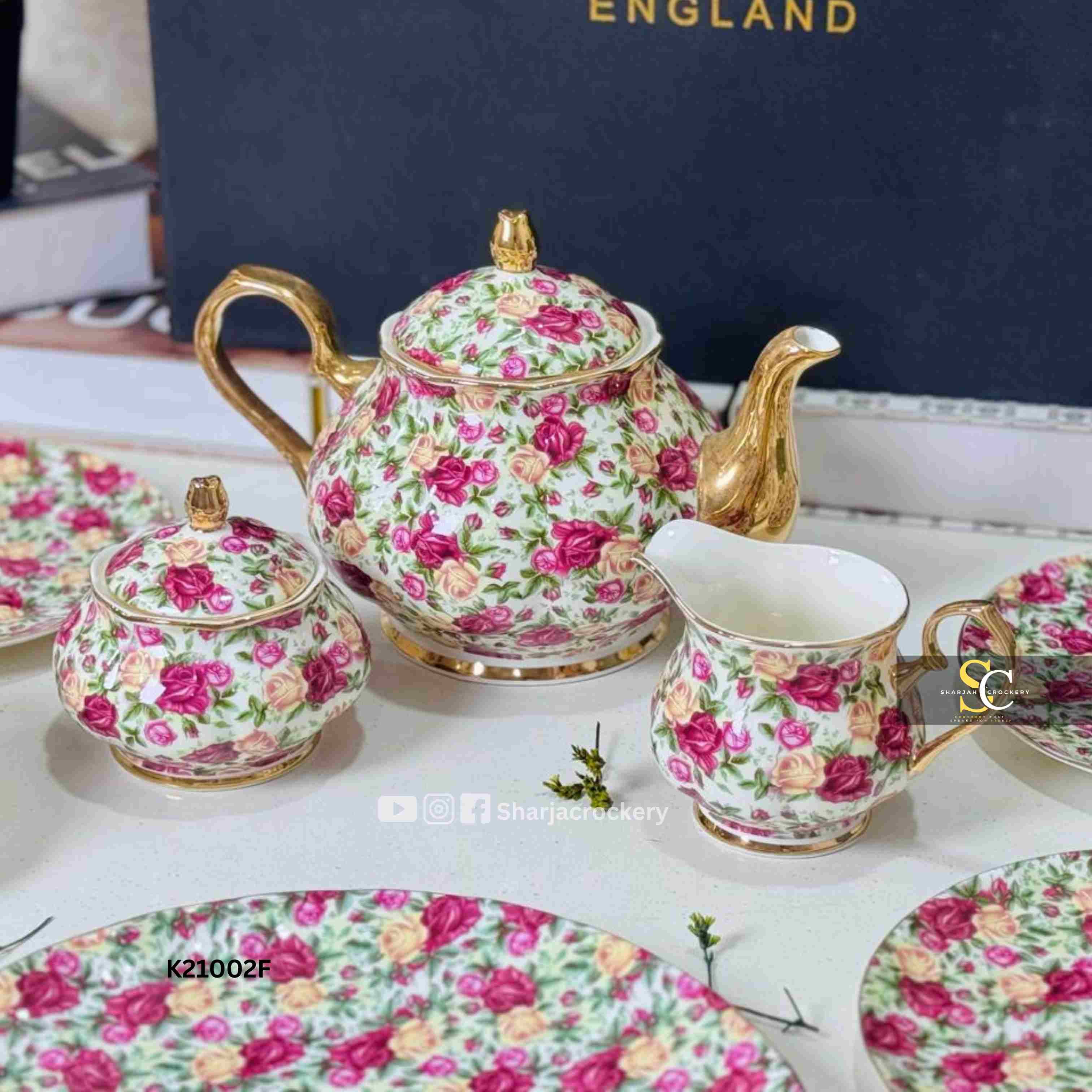 Royal Albart 24-Piece Floral High Tea Set Collection 🌸
