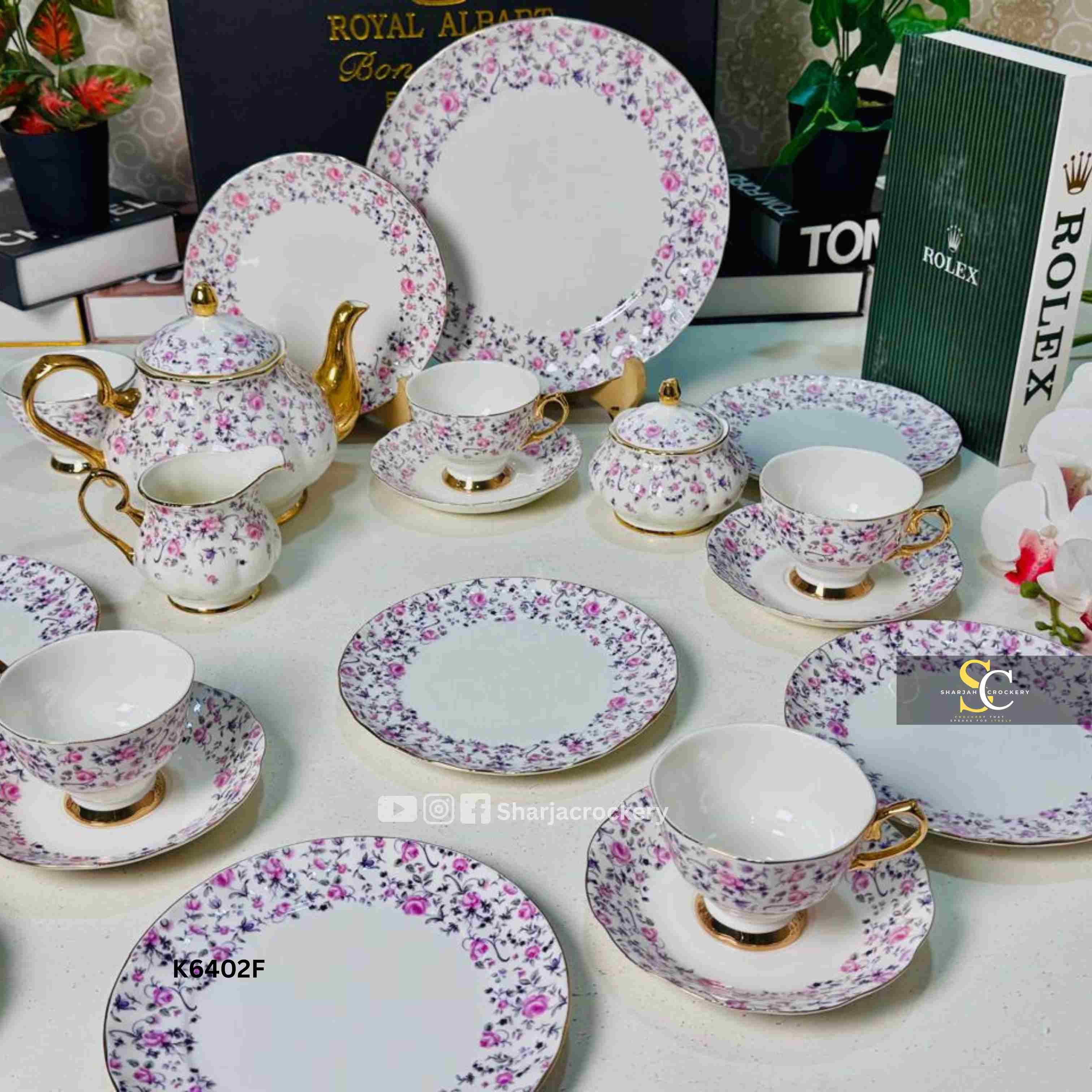 Royal Albart 24-Piece Floral High Tea Set Collection 🌸
